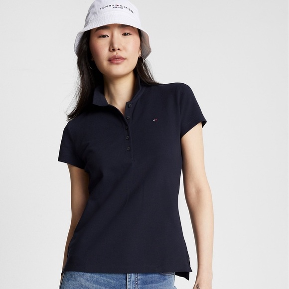 Tommy Hilfiger Tops - TOMMY Hilfiger Slim Fit Navy Polo Size Medium
